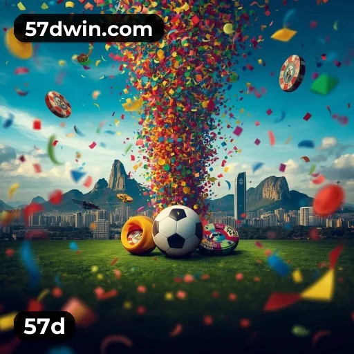 App 57d para iOS e Android — interface mobile, login biométrico e PIX integrado